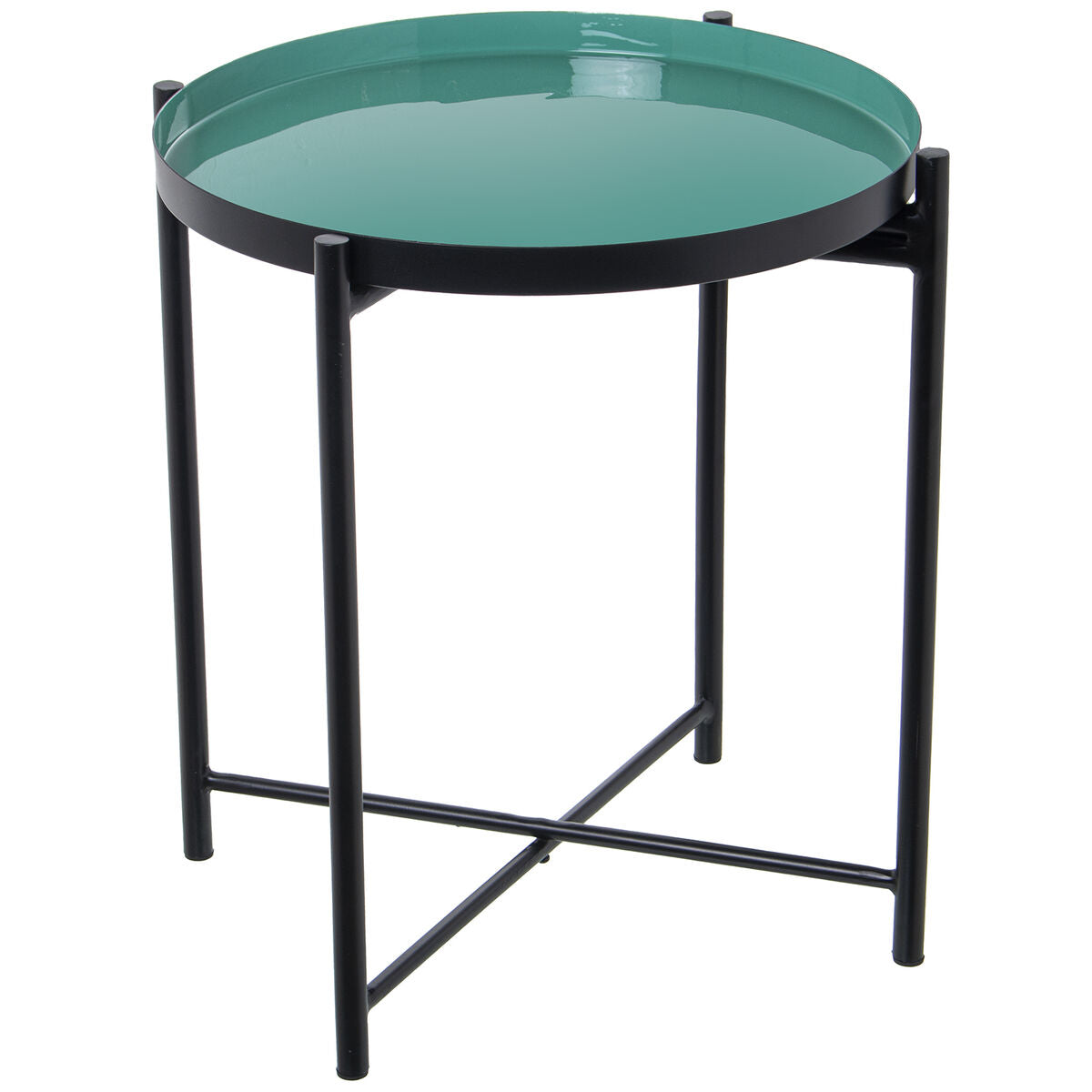 Side table Alexandra House Living Black Green 50 x 52 x 50 cm-0