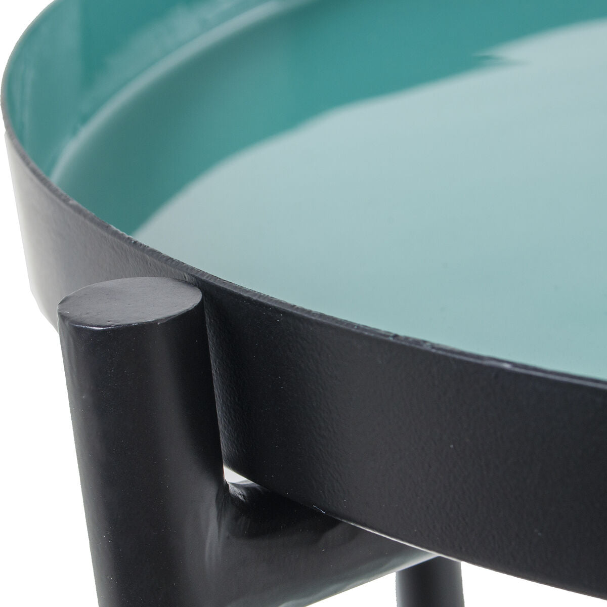 Side table Alexandra House Living Black Green 50 x 52 x 50 cm-4