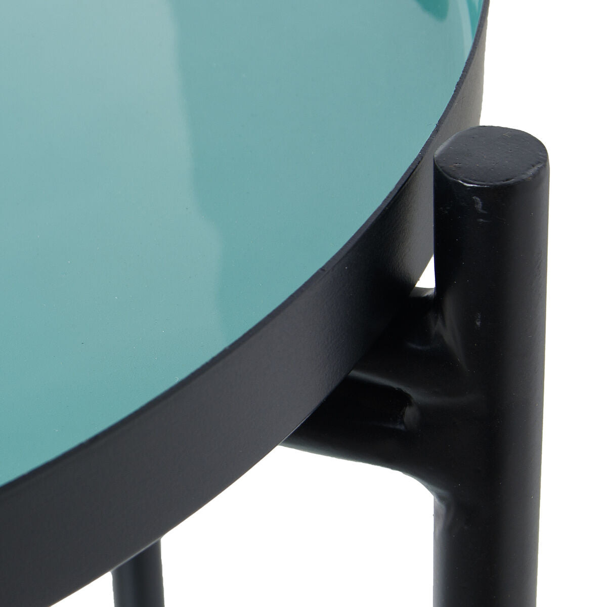 Side table Alexandra House Living Black Green 50 x 52 x 50 cm-1