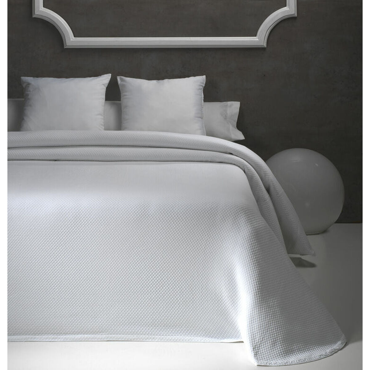 Bedspread (quilt) Hosteline JOYA White King size (1 Piece)-0