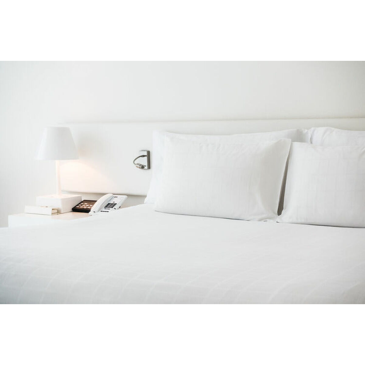 Top sheet Hosteline IRIS PREMIUM White Super king-0