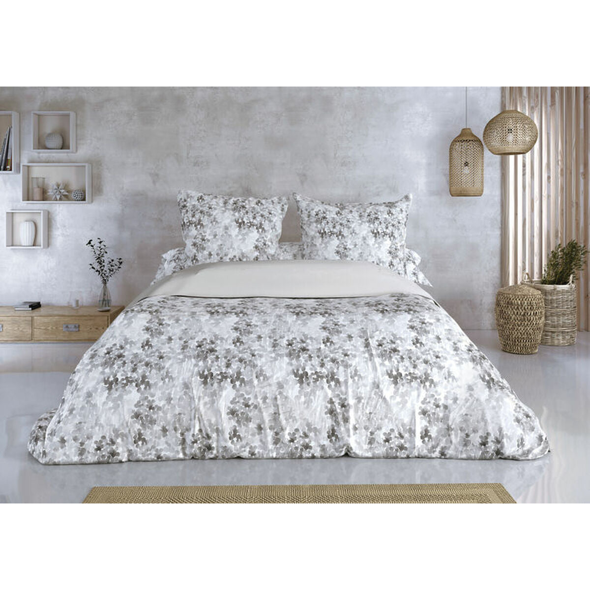 Duvet cover set Pierre Cardin LUCIA Grey Double 2 Pieces-1