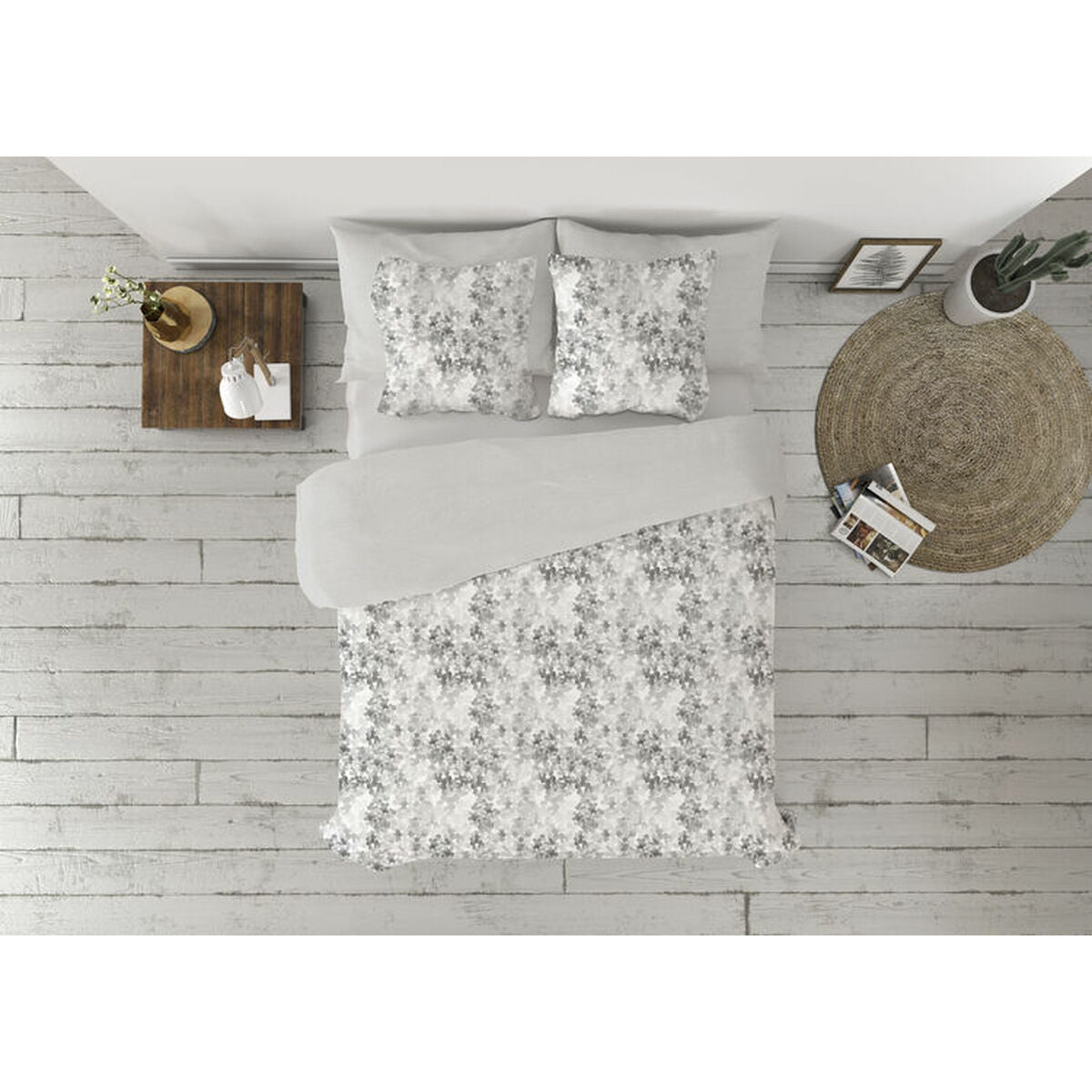 Duvet cover set Pierre Cardin LUCIA Grey Double 2 Pieces-0