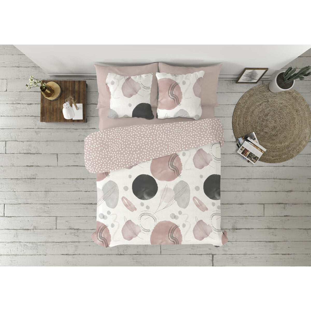 Duvet cover set Pierre Cardin Edesia Pink Single 3 Pieces-0