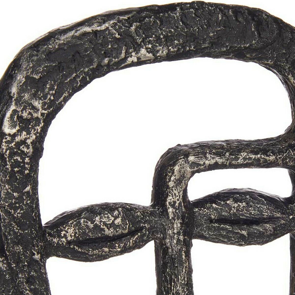 Decorative Figure Face Black Polyresin (19,5 x 38 x 10,5 cm)-1