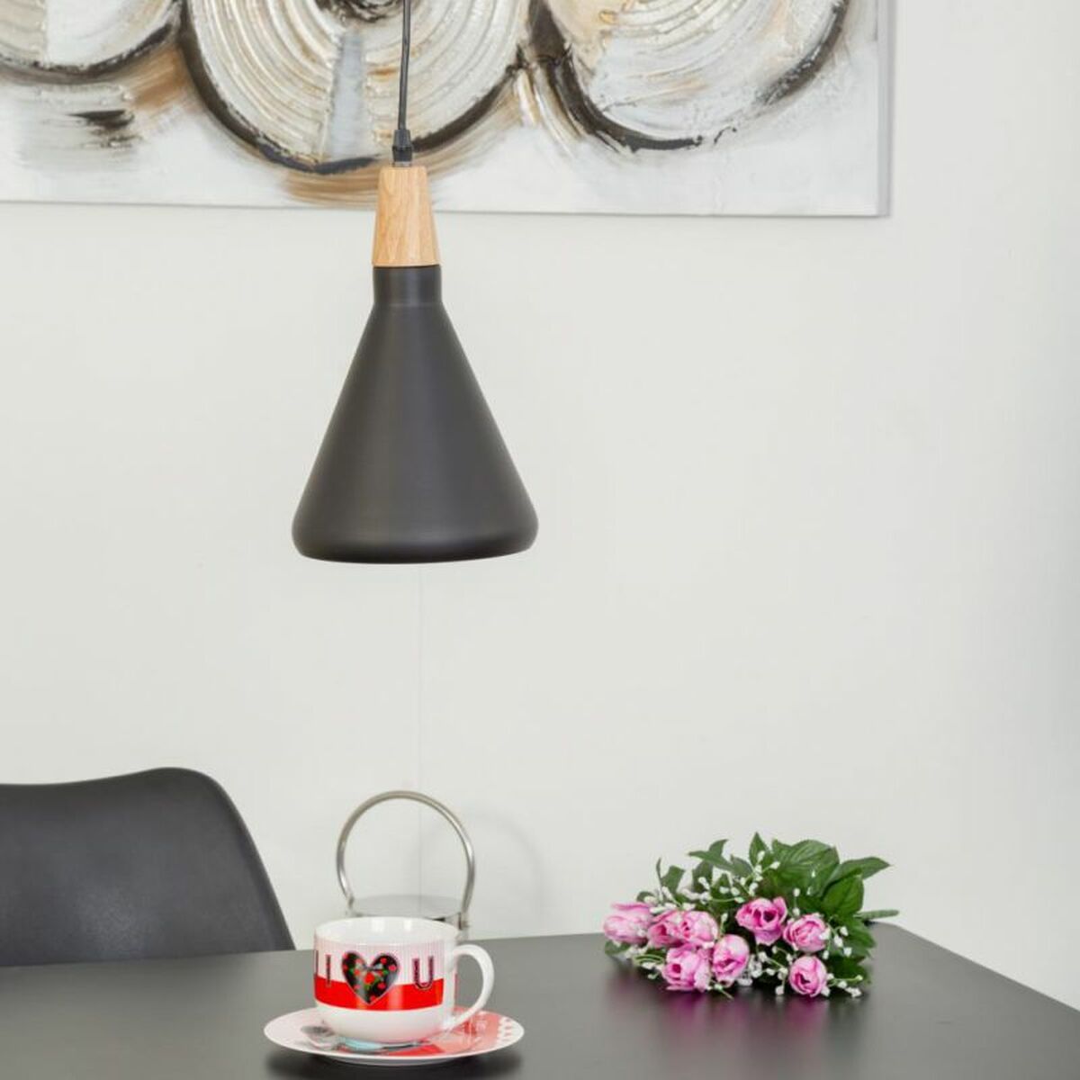 Ceiling Light Alexandra House Living Black-4