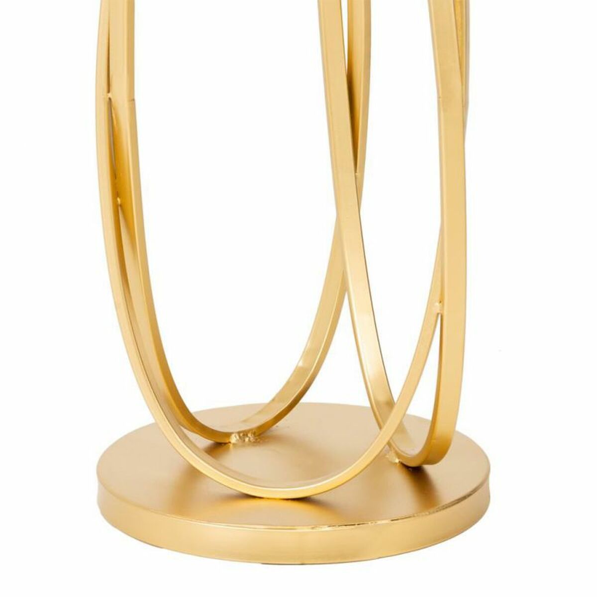 Side table Alexandra House Living Gold Glass MDF Wood 35 x 61 x 35 cm-1