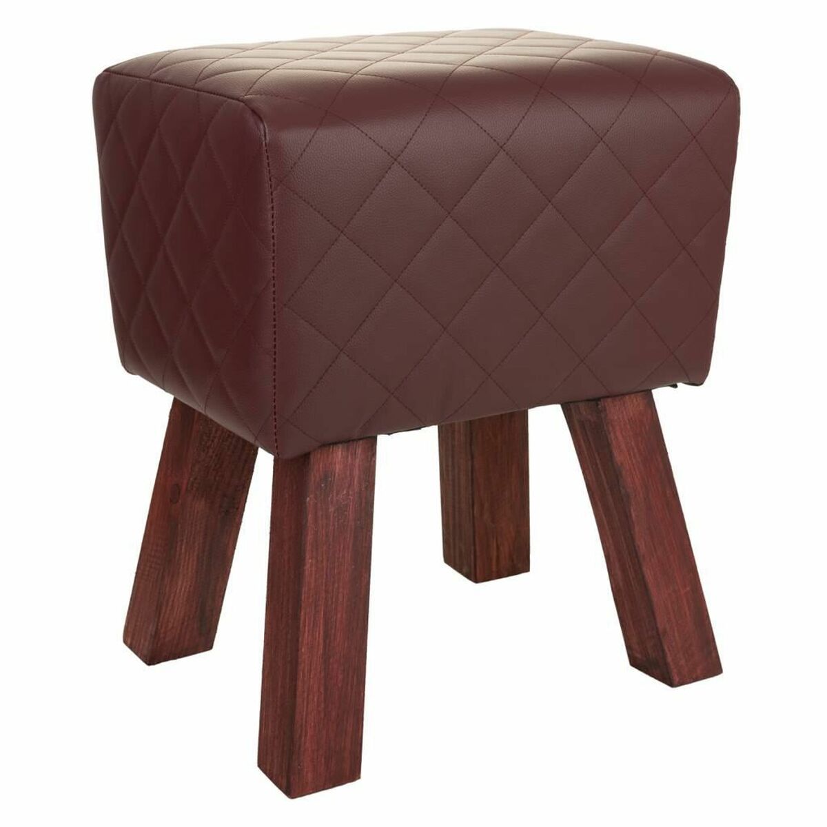 Stool Alexandra House Living PVC MDF Wood 30 x 47 x 36 cm-0