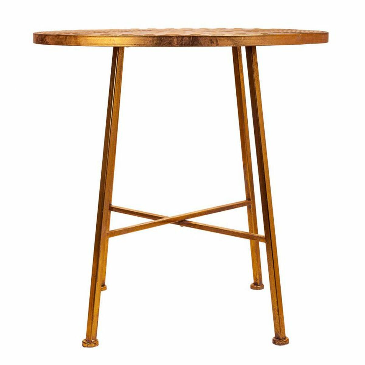 Centre Table Alexandra House Living Golden Iron 60 x 60 x 60 cm-5