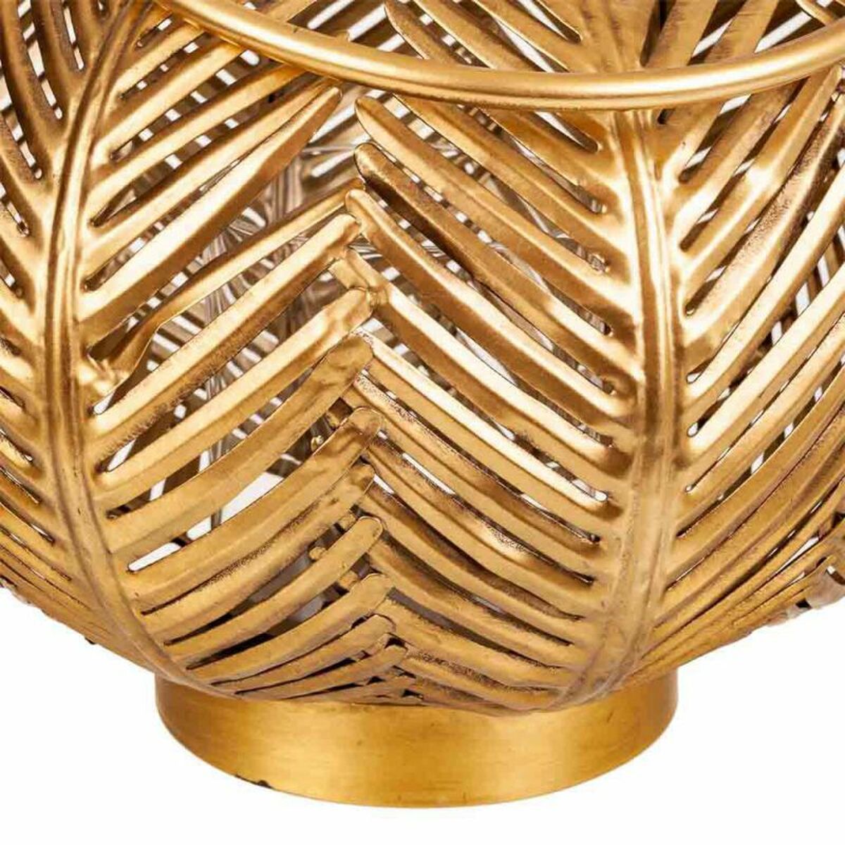 Candleholder Alexandra House Living Golden Iron 34 x 27 x 34 cm-3