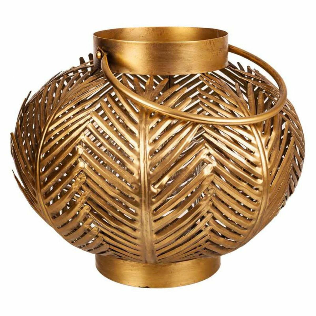 Candleholder Alexandra House Living Golden Iron 34 x 27 x 34 cm-1