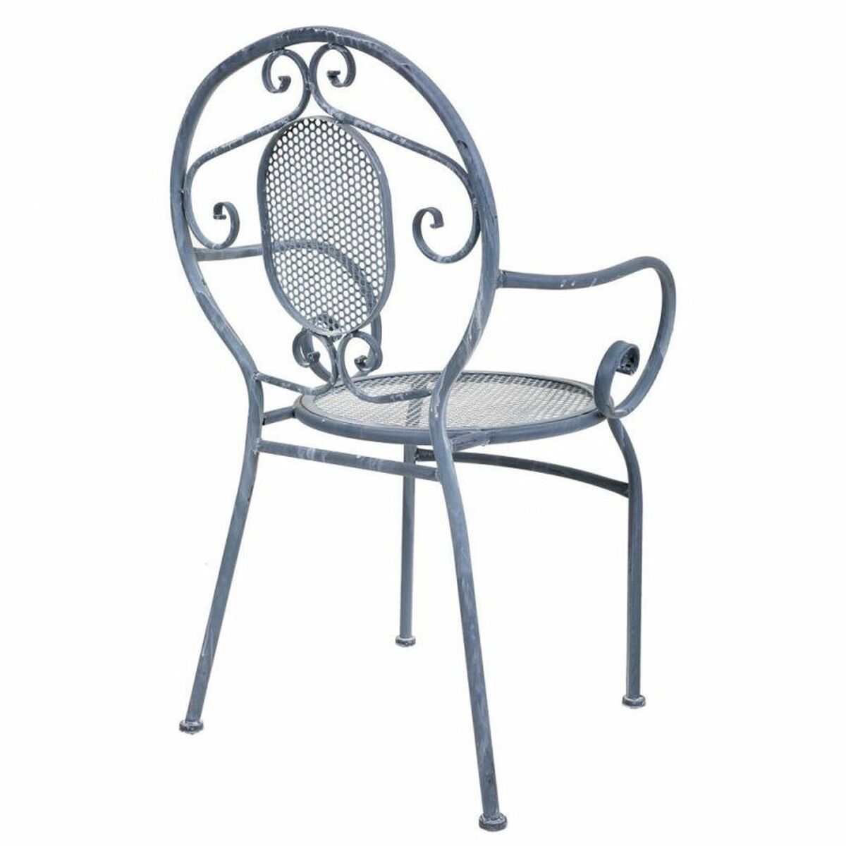 Garden chair Alexandra House Living Grey Iron 54 x 88 x 58 cm-4
