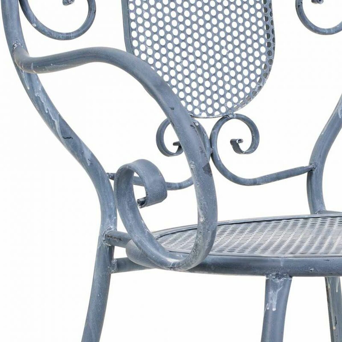 Garden chair Alexandra House Living Grey Iron 54 x 88 x 58 cm-3