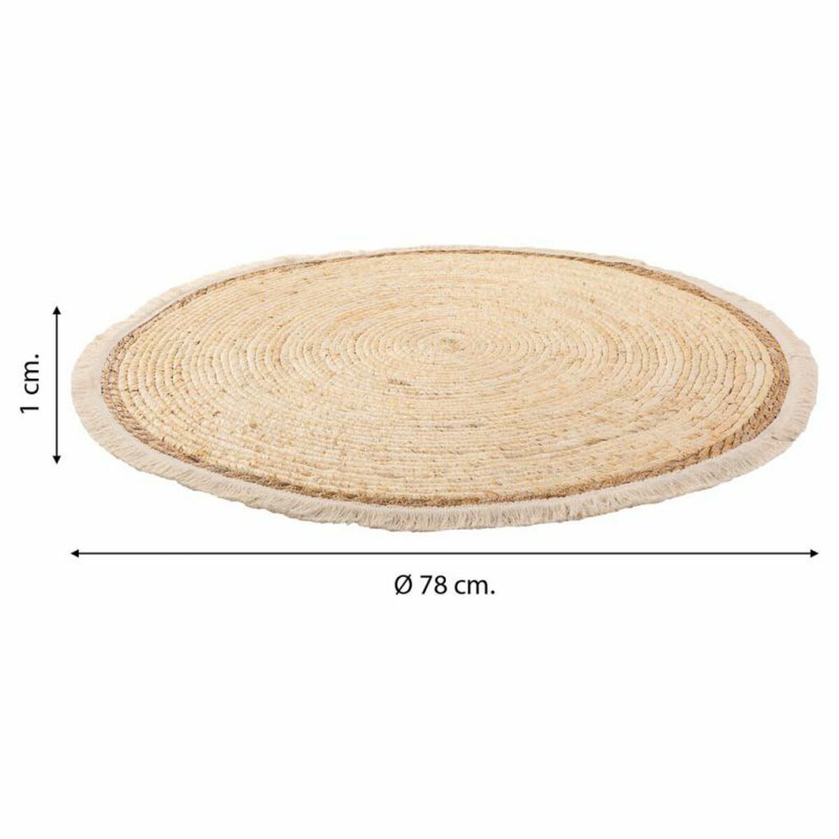 Carpet Alexandra House Living Brown Natural Fibre 78 x 78 cm Circular-3