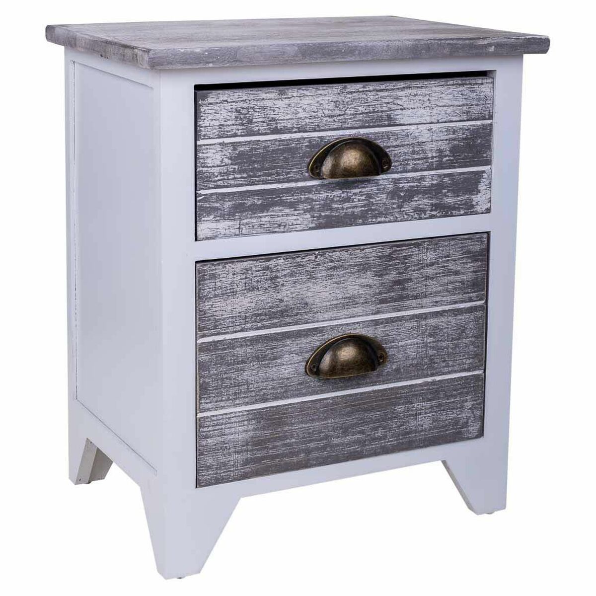 Nightstand Alexandra House Living White 28 x 45 x 38 cm-0