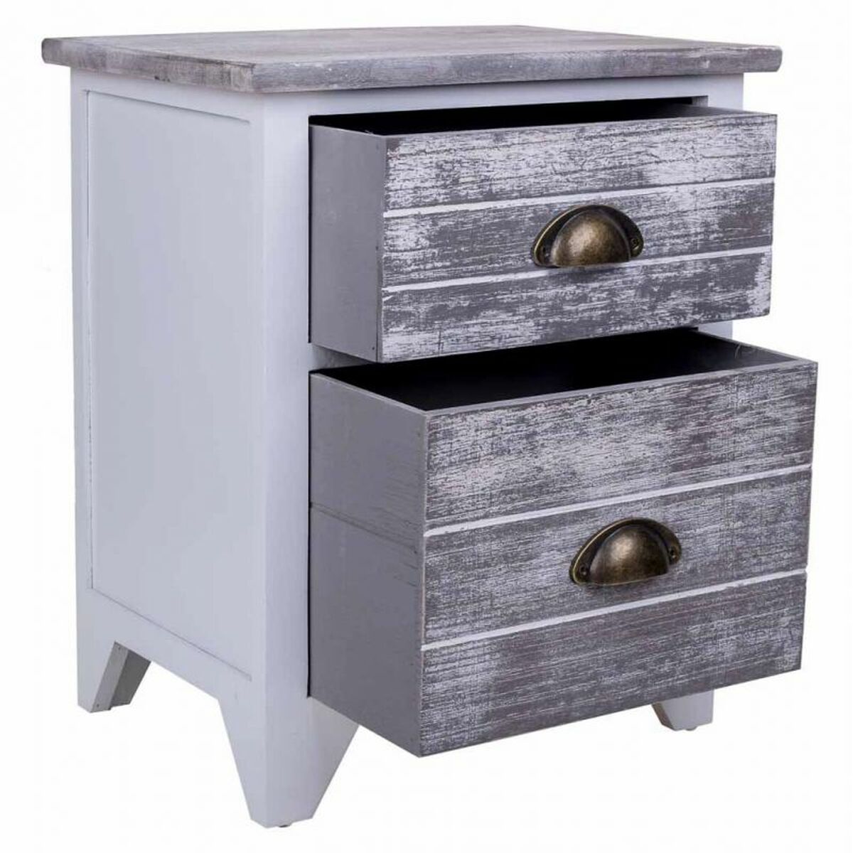 Nightstand Alexandra House Living White 28 x 45 x 38 cm-6