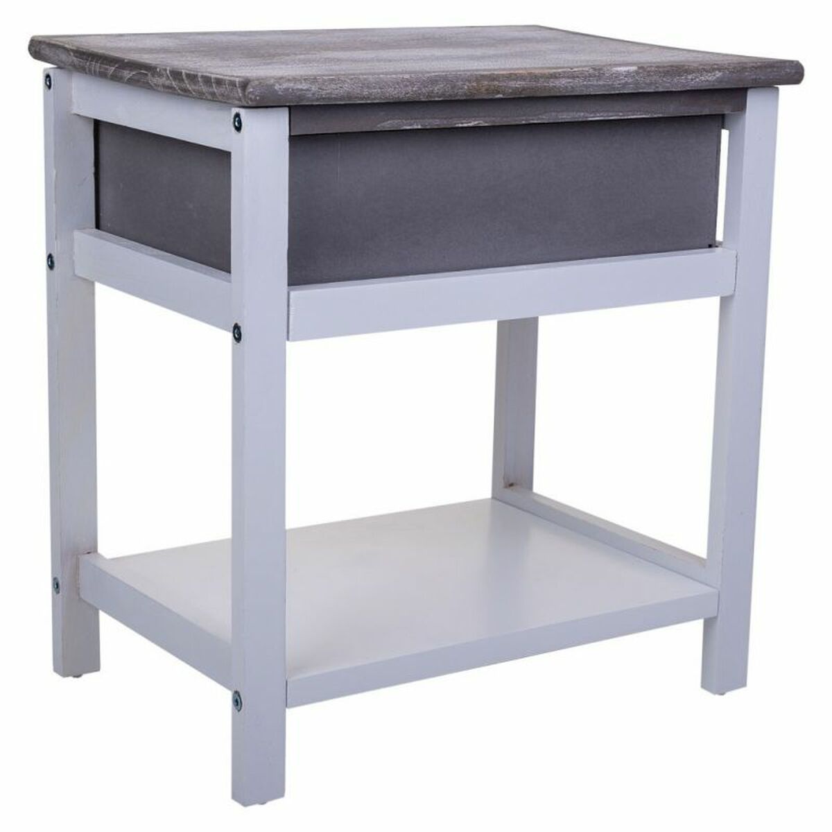 Nightstand Alexandra House Living White 29 x 42 x 40 cm-3