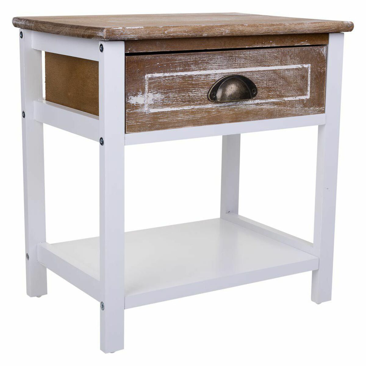 Nightstand Alexandra House Living White 29 x 42 x 40 cm-0
