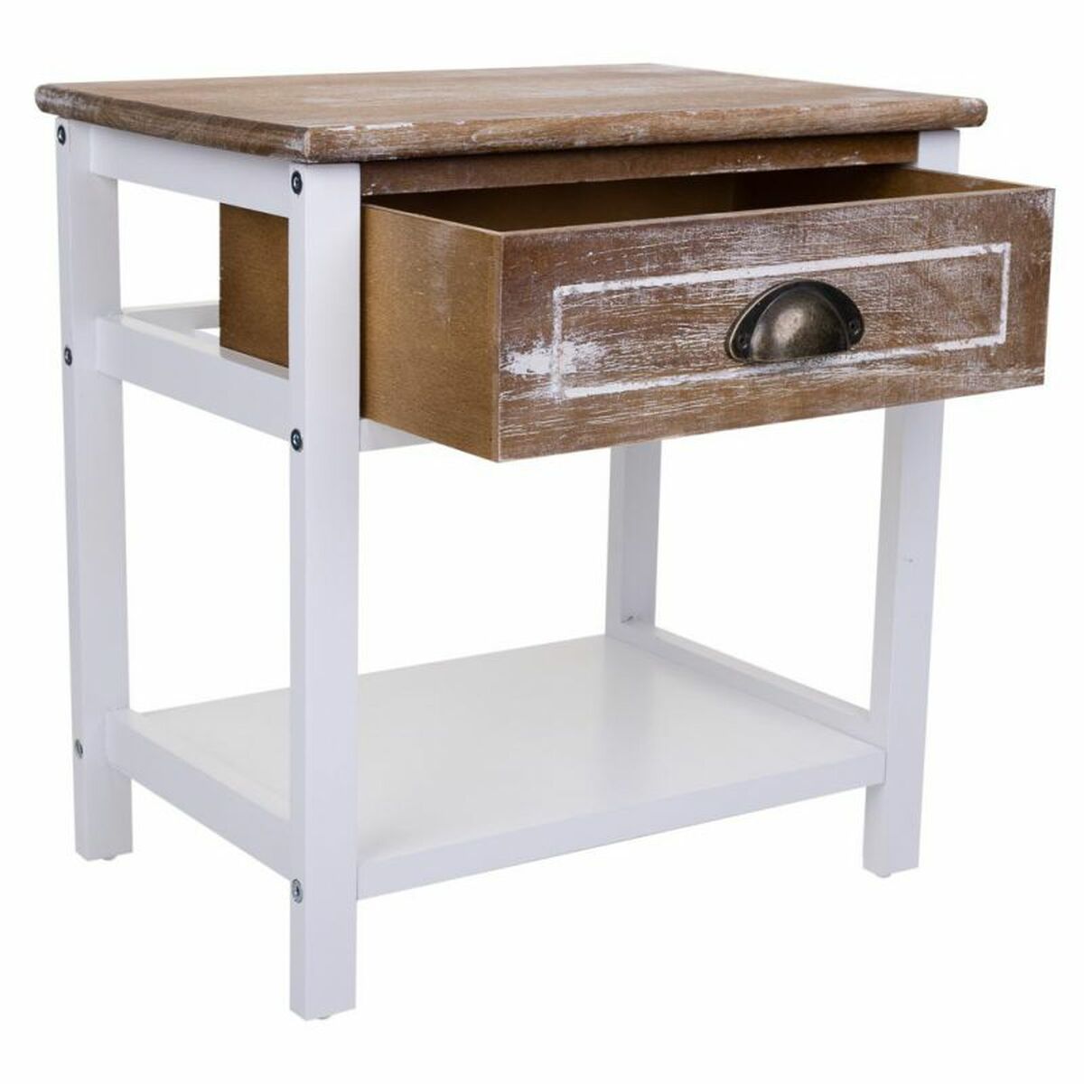 Nightstand Alexandra House Living White 29 x 42 x 40 cm-6