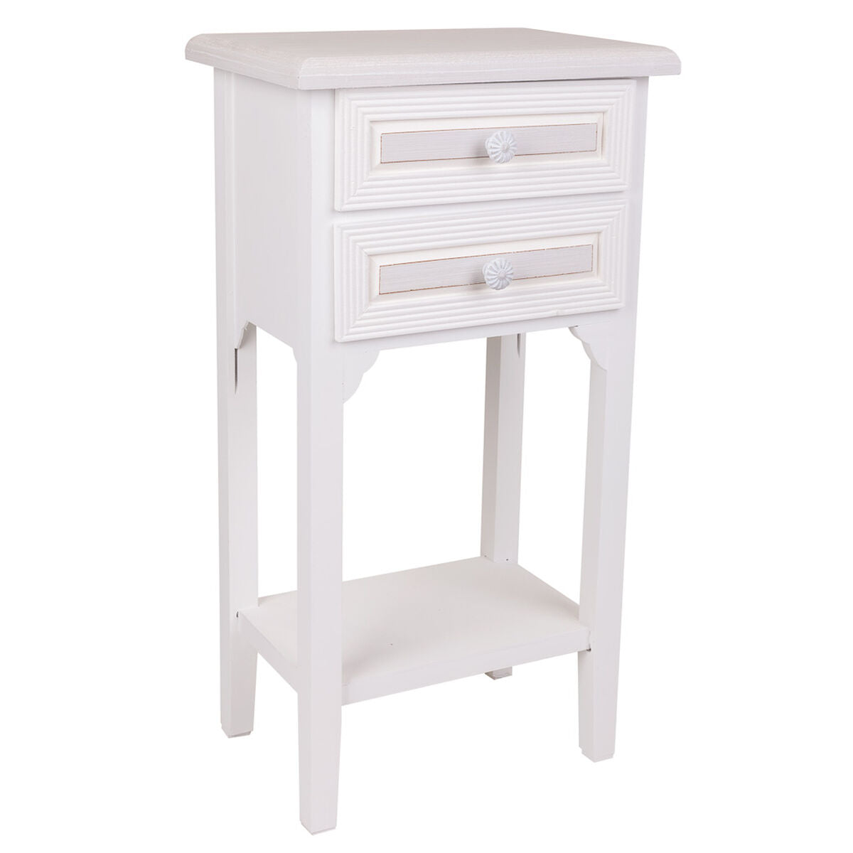 Nightstand Alexandra House Living White 26 x 69 x 37 cm-0