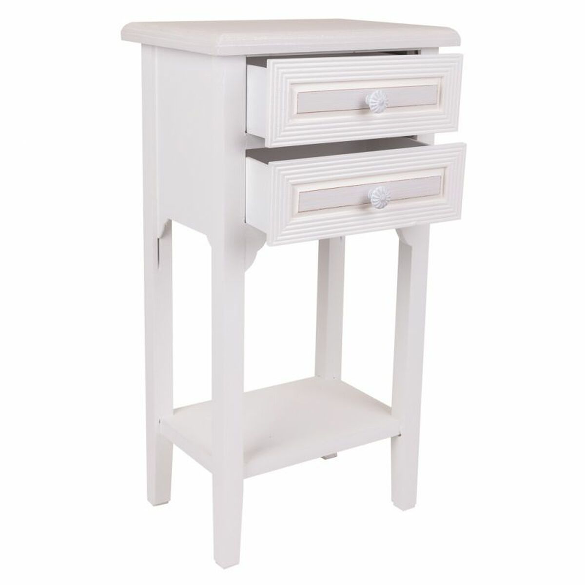 Nightstand Alexandra House Living White 26 x 69 x 37 cm-6