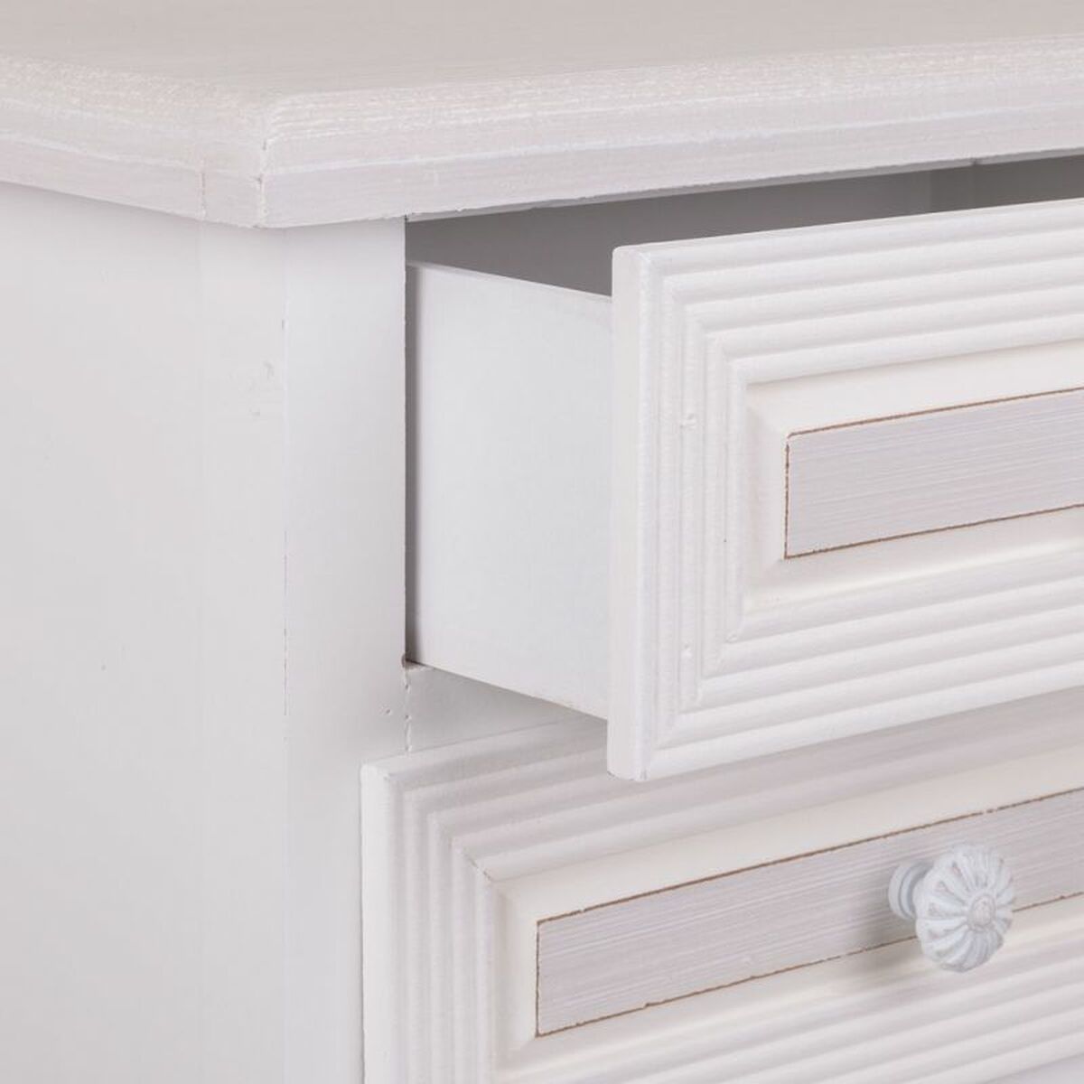 Nightstand Alexandra House Living White 26 x 69 x 37 cm-2