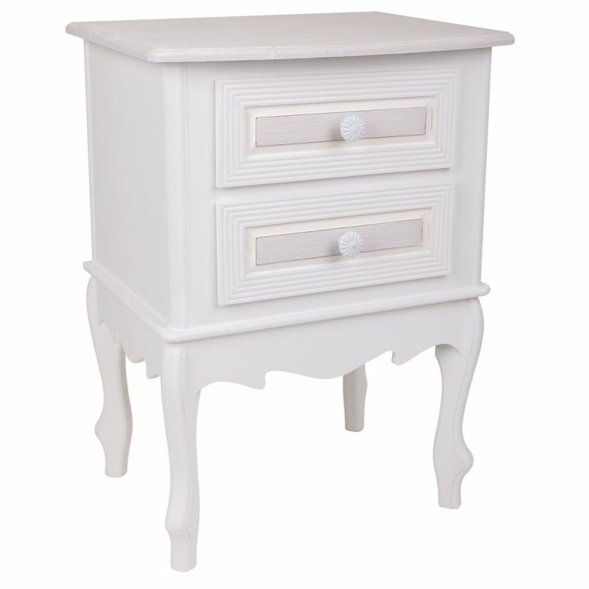 Nightstand Alexandra House Living White 34 x 57 x 42 cm-0