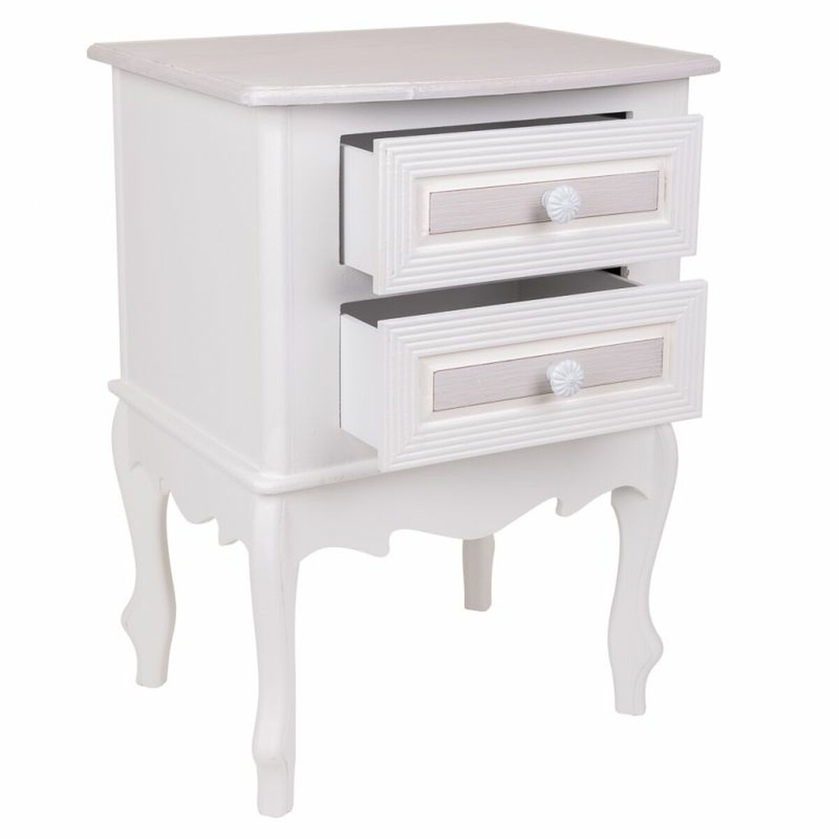 Nightstand Alexandra House Living White 34 x 57 x 42 cm-6