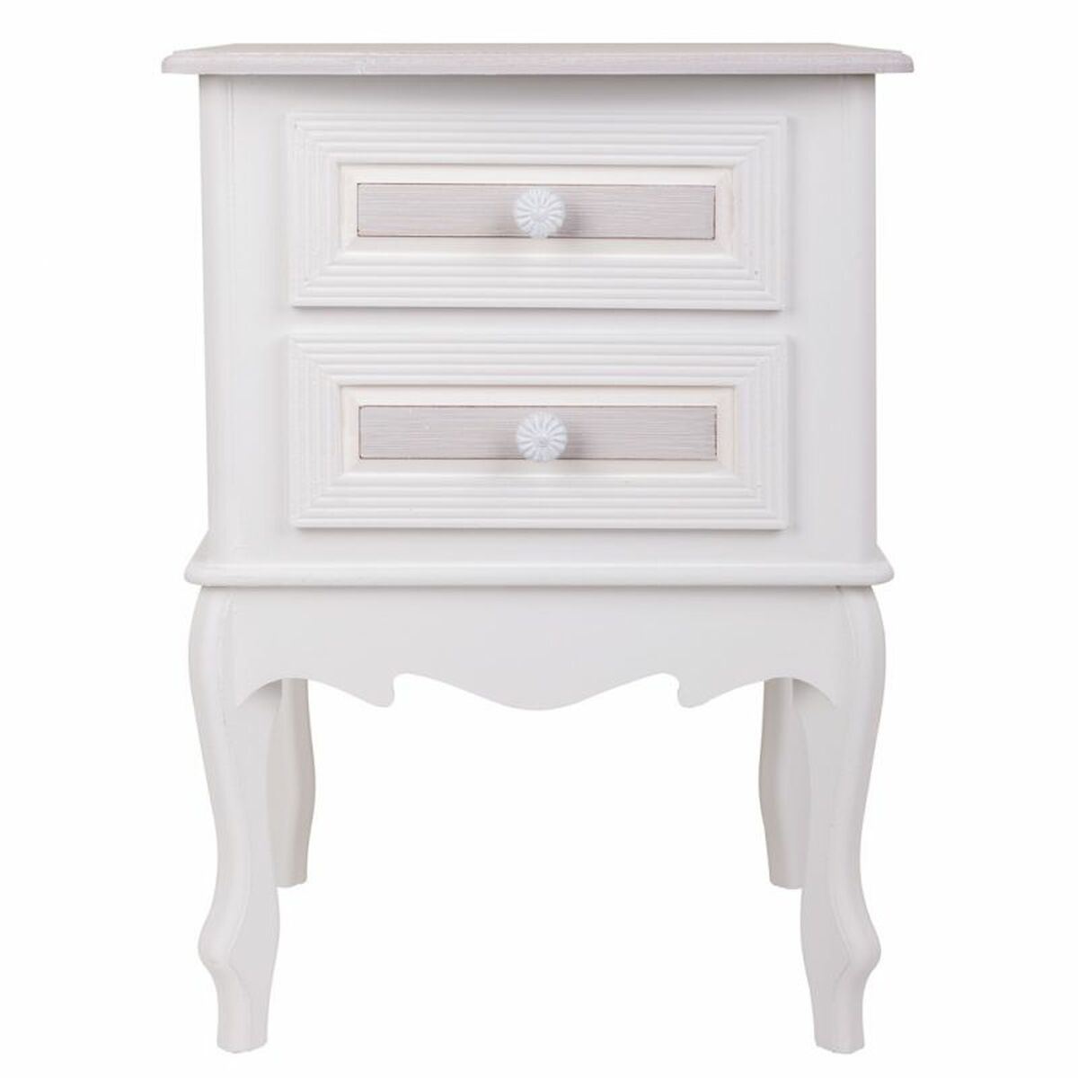 Nightstand Alexandra House Living White 34 x 57 x 42 cm-5