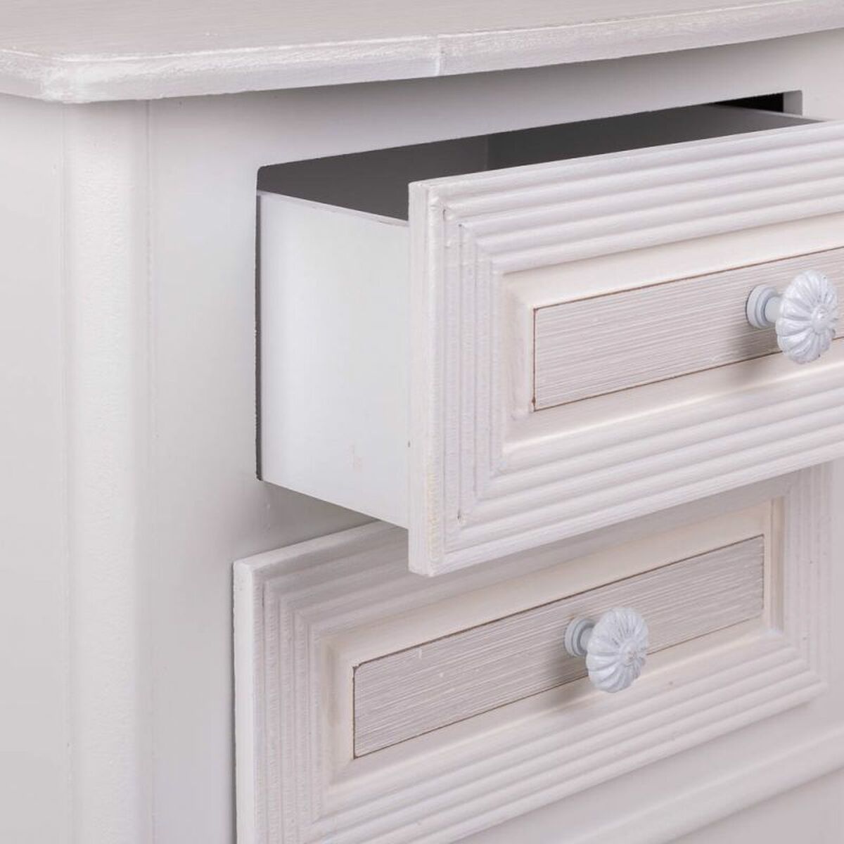 Nightstand Alexandra House Living White 34 x 57 x 42 cm-2