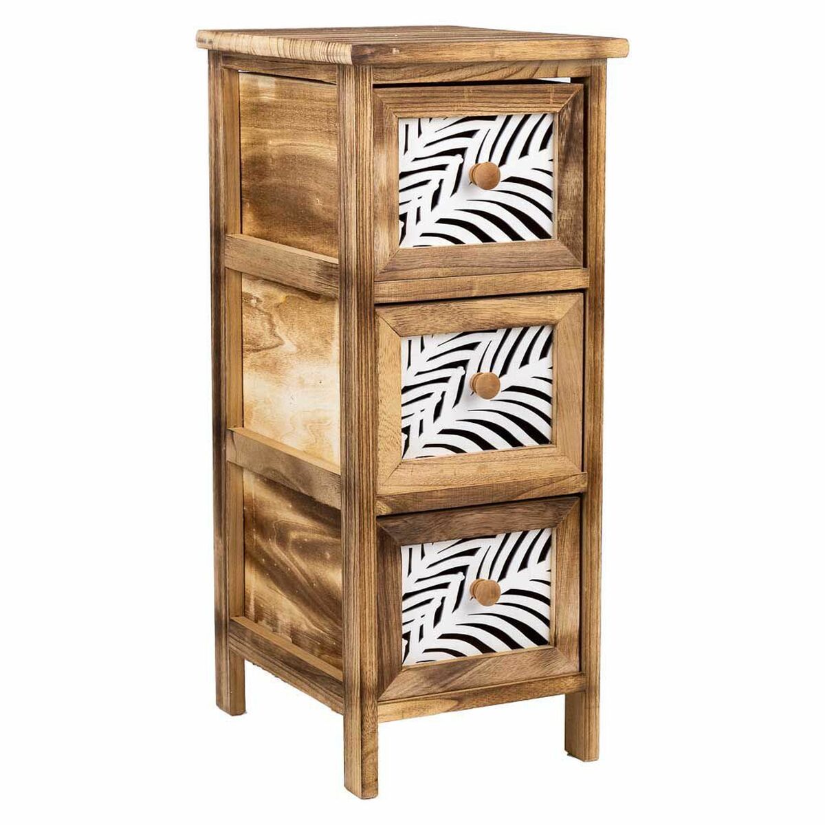 Chest of drawers Alexandra House Living Brown Wood Paolownia wood 32 x 63 x 26 cm-0