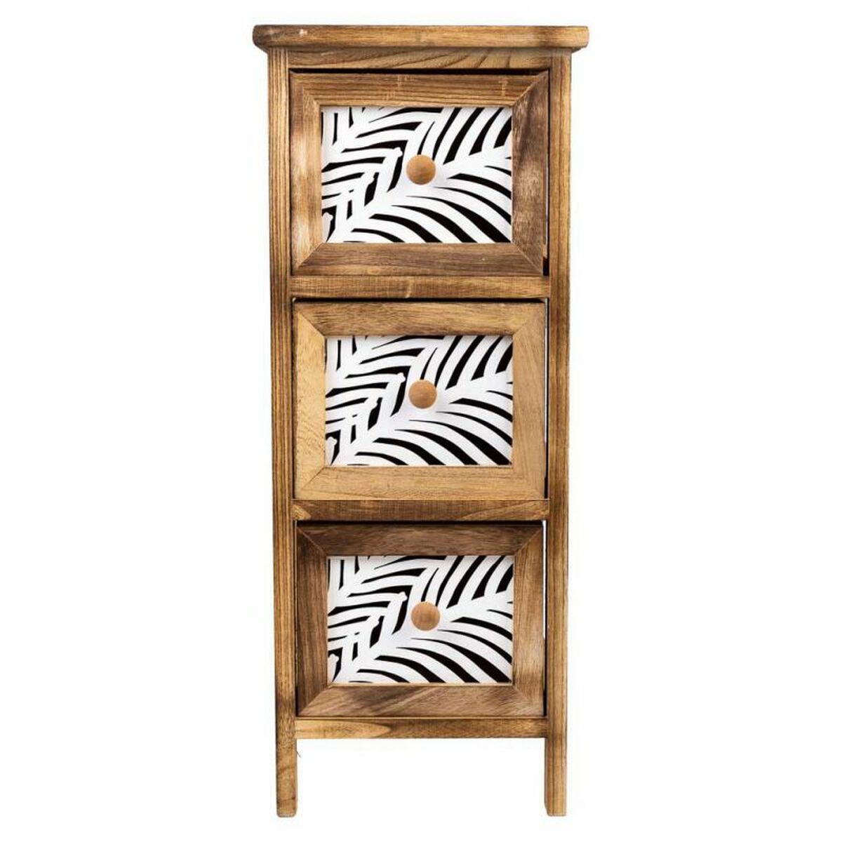 Chest of drawers Alexandra House Living Brown Wood Paolownia wood 32 x 63 x 26 cm-5