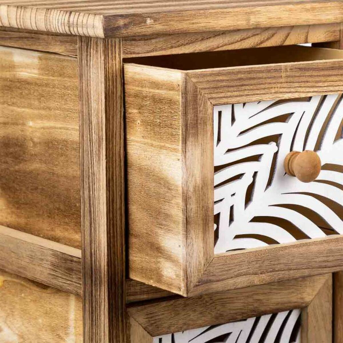 Chest of drawers Alexandra House Living Brown Wood Paolownia wood 32 x 63 x 26 cm-2