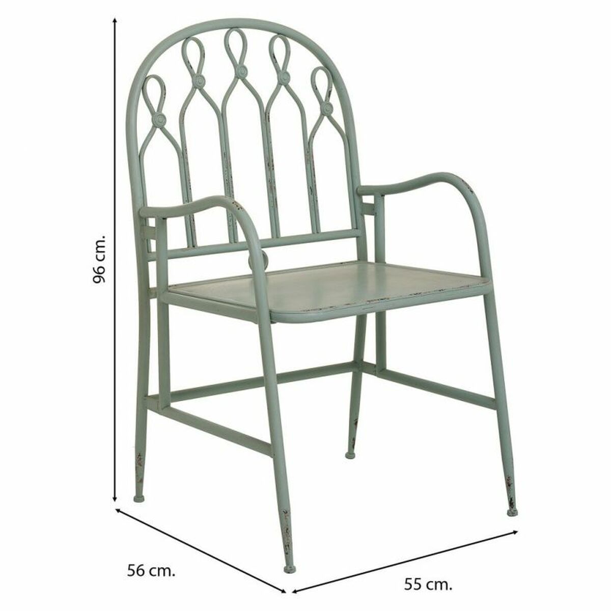 Dining Chair Alexandra House Living Green 56 x 96 x 55 cm-5