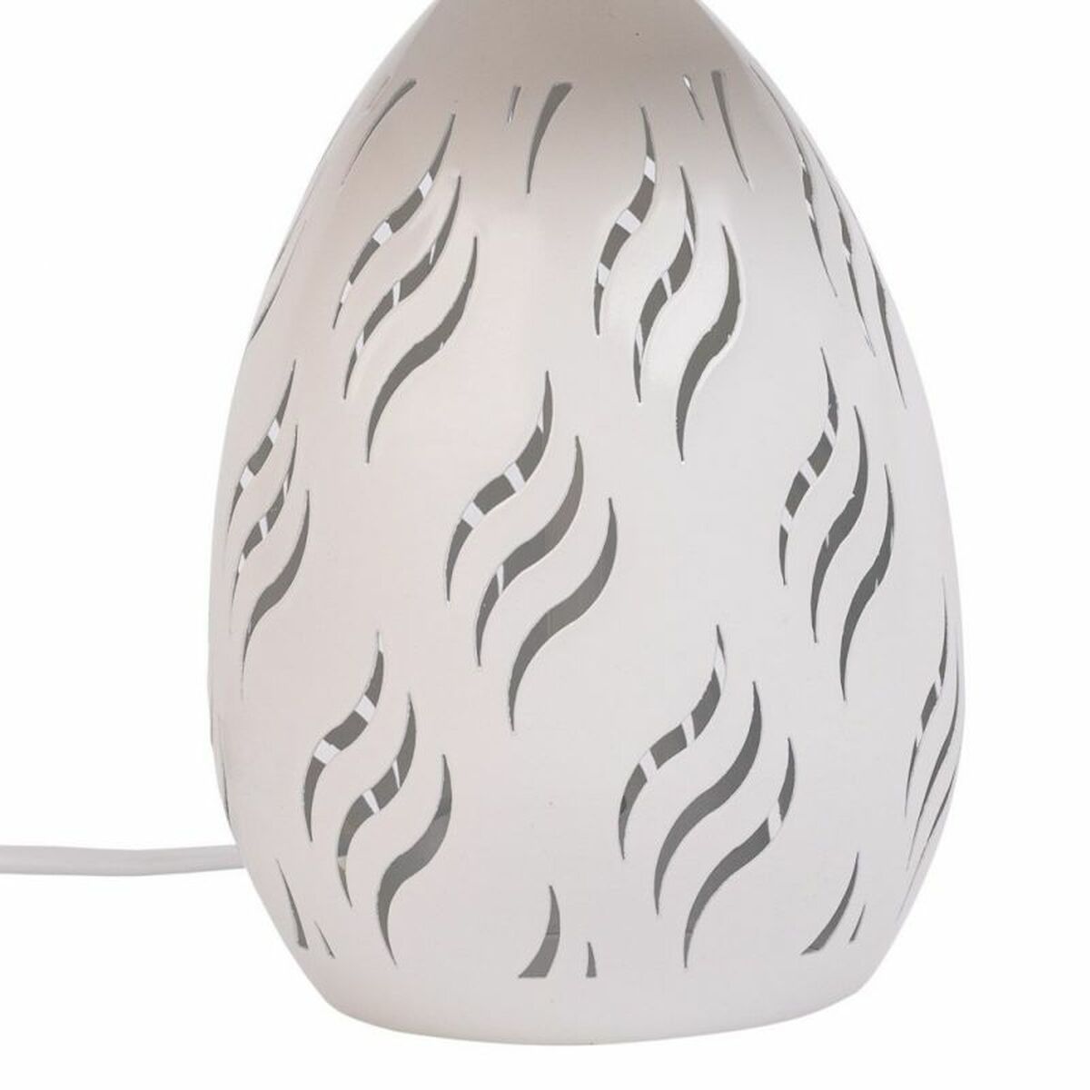Desk lamp Alexandra House Living White Metal Cloth 220-240 V 18 x 31 x 18 cm-4