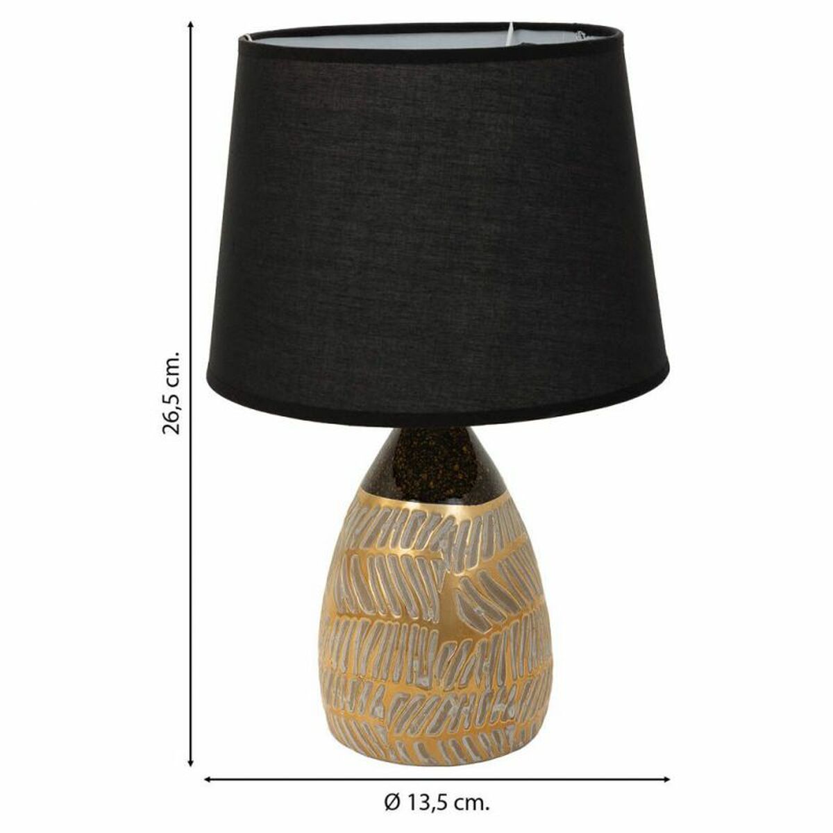 Desk lamp Alexandra House Living Gold Ceramic 13 x 26 x 13 cm-6