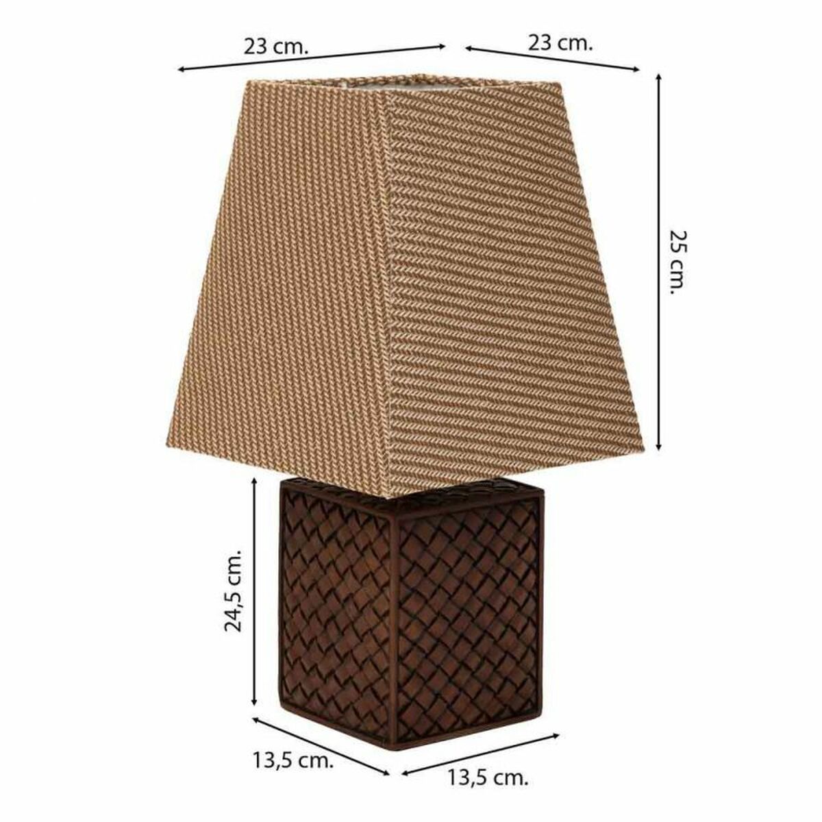 Desk lamp Alexandra House Living Brown Polyresin 220-240 V 13 x 24 x 13 cm-5