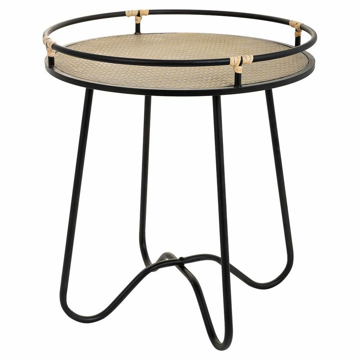 Side table Alexandra House Living Black Iron 45 x 50 x 45 cm-5