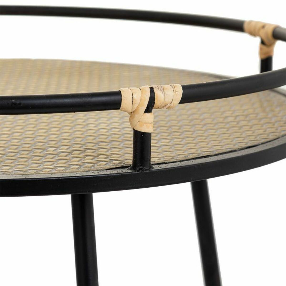 Side table Alexandra House Living Black Iron 45 x 50 x 45 cm-4