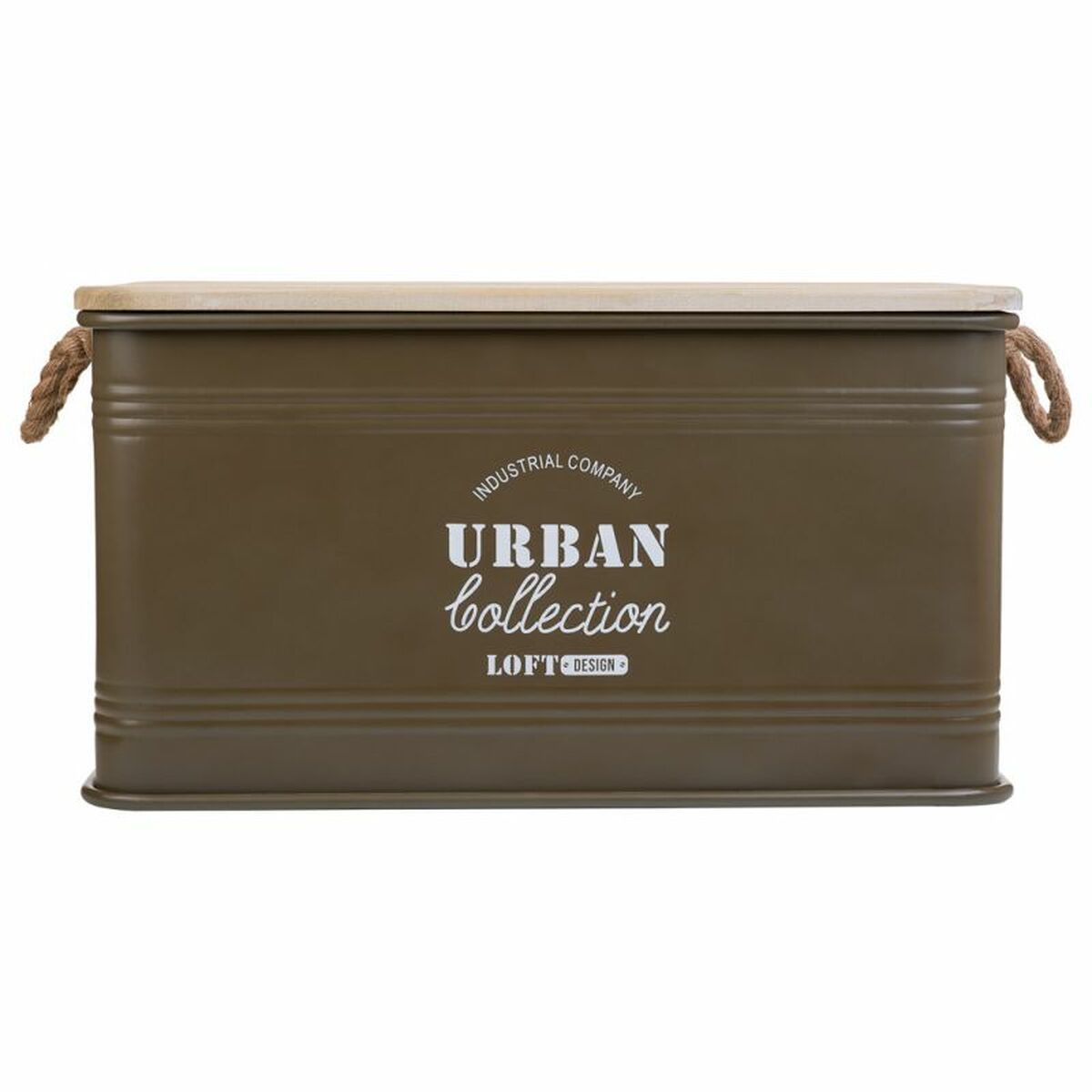 Chest Alexandra House Living Urban Green Hemp Metal Fir wood 38 x 60 x 33 cm-7