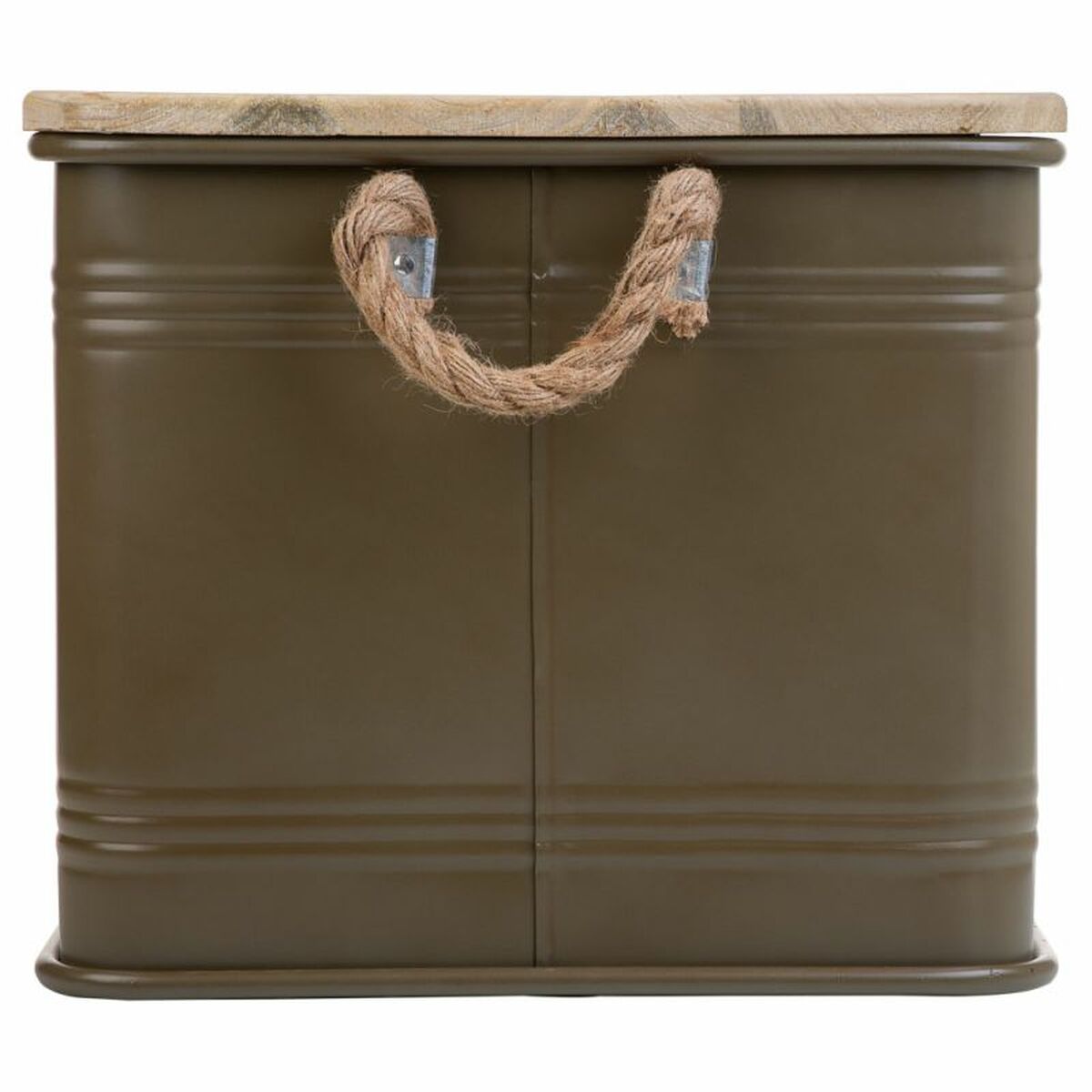 Chest Alexandra House Living Urban Green Hemp Metal Fir wood 38 x 60 x 33 cm-3