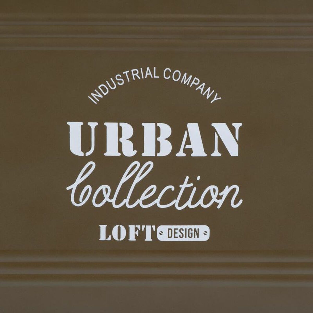 Chest Alexandra House Living Urban Green Hemp Metal Fir wood 38 x 60 x 33 cm-1