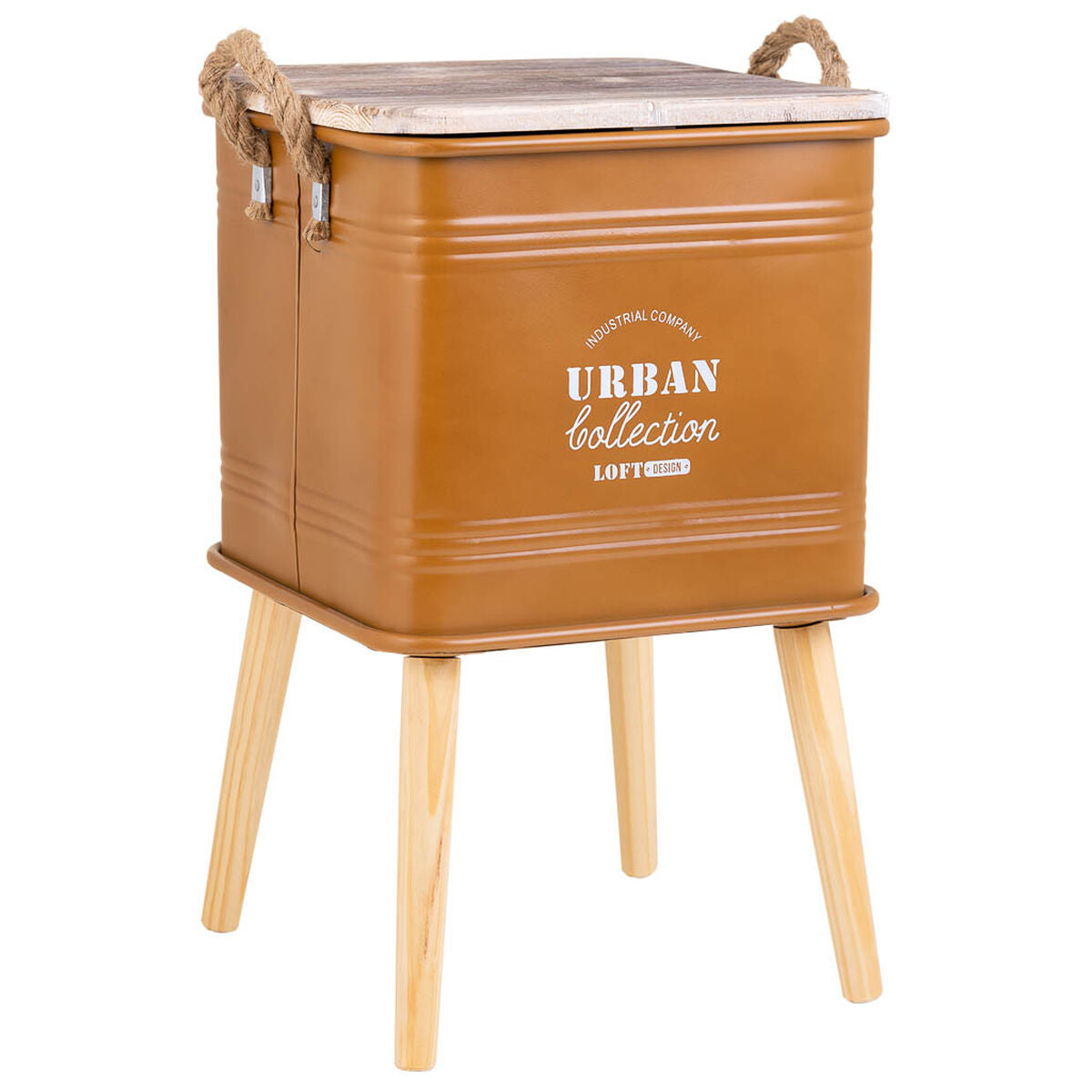 Nightstand Alexandra House Living Brown 34 x 34 x 55 cm-0