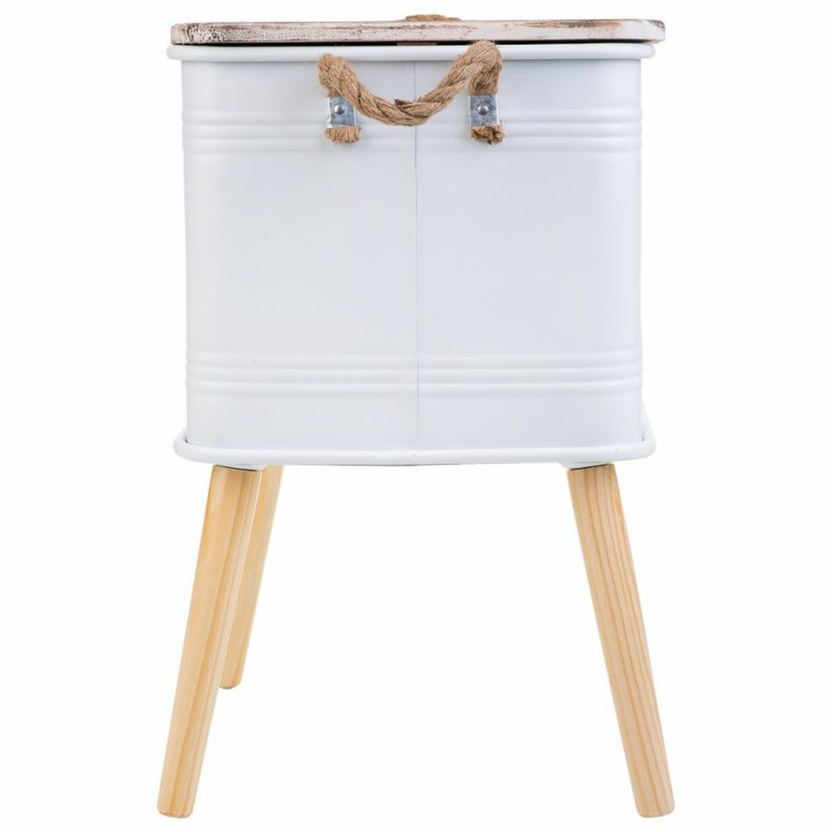 Nightstand Alexandra House Living Grey 34 x 34 x 55 cm-3