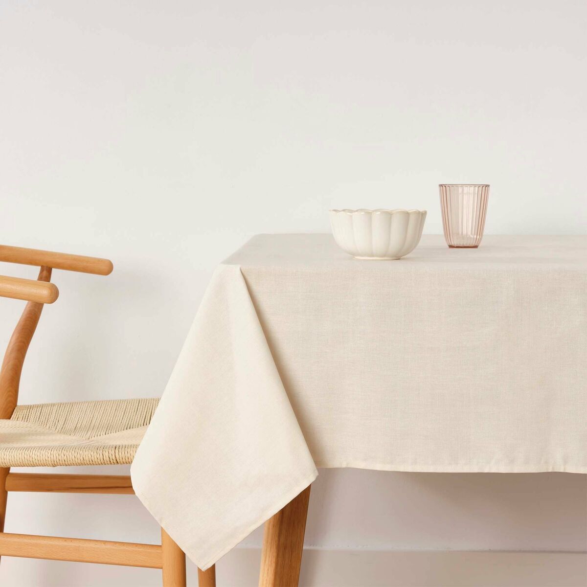 Stain-proof tablecloth Belum Liso Light grey 200 x 150 cm-0