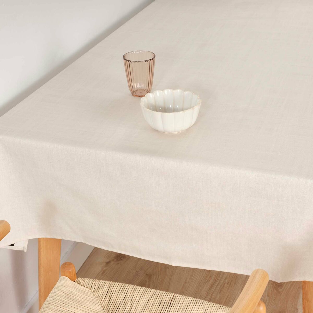 Stain-proof tablecloth Belum Liso Light grey 200 x 150 cm-1