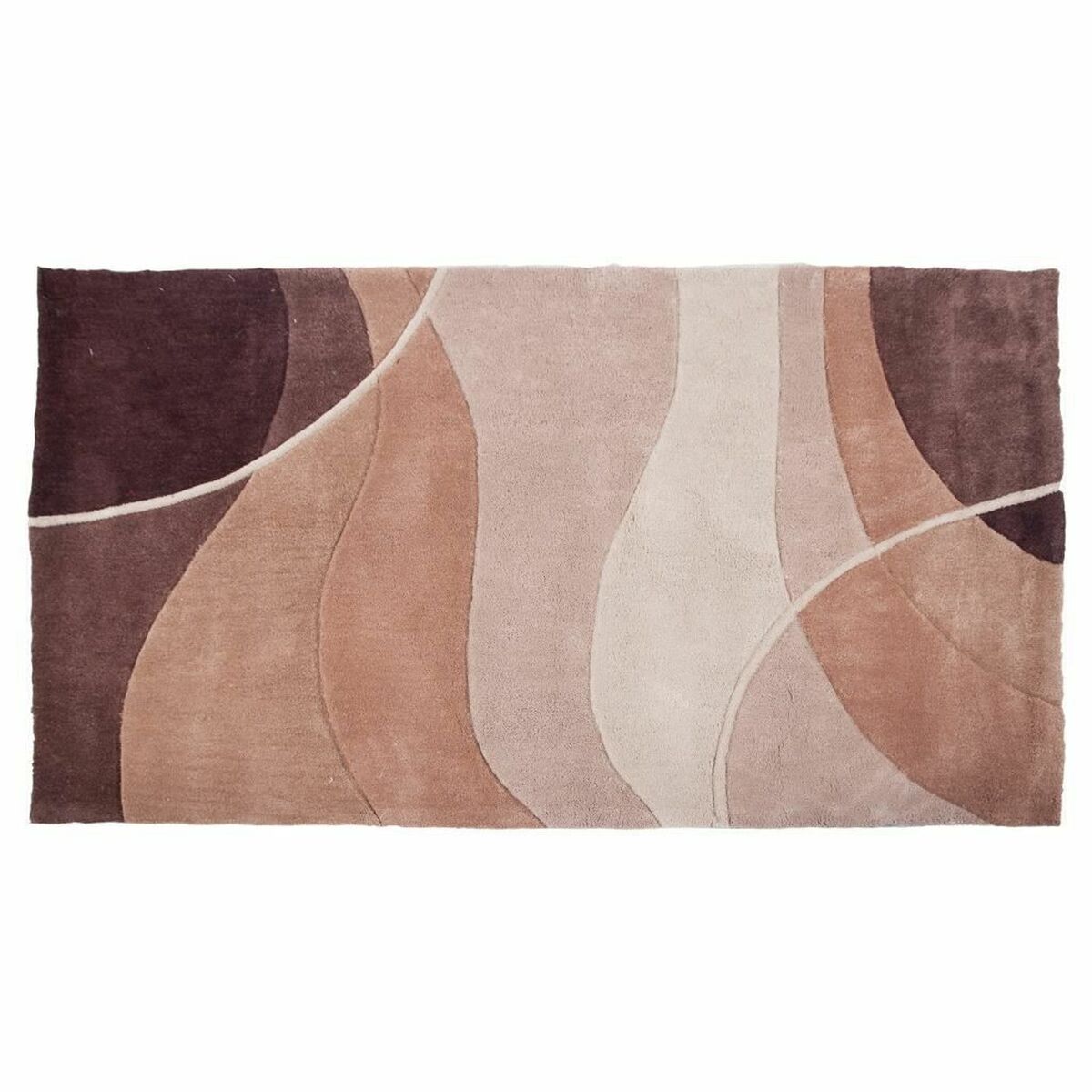 Carpet Alexandra House Living Brown Beige 170 x 3 x 120 cm Rectangular-0