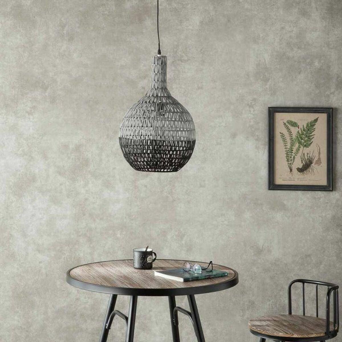 Ceiling Light Alexandra House Living Black Grey-2