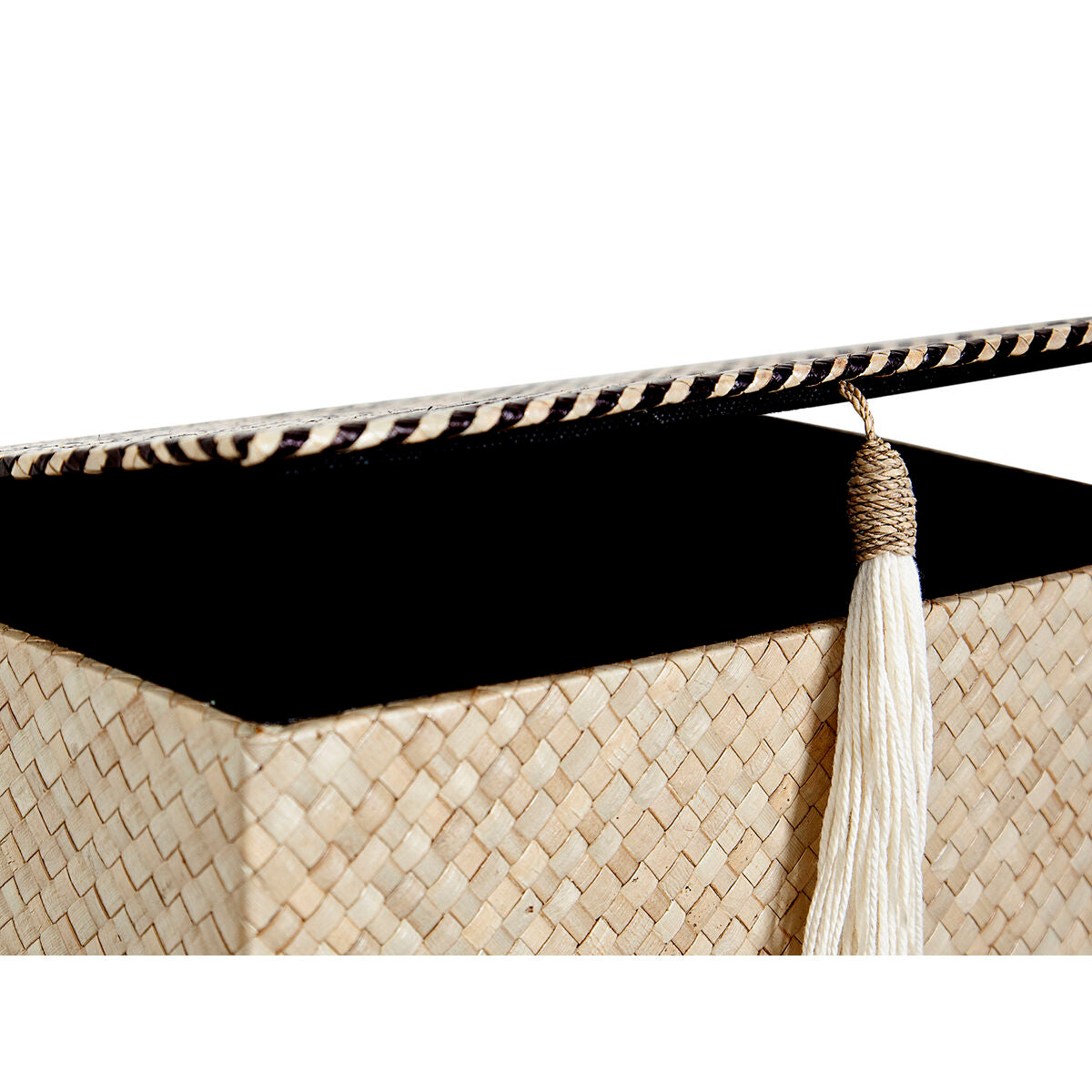 Set of decorative boxes Romimex Beige (3 Pieces)-2
