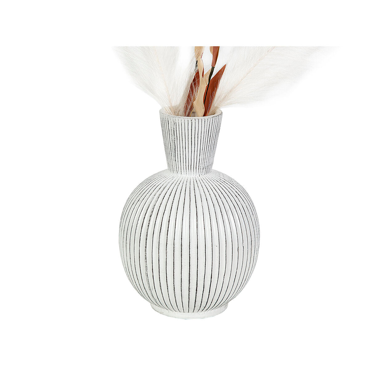 Vase Romimex Beige Ceramic Spherical 18 x 26 x 18 cm-0